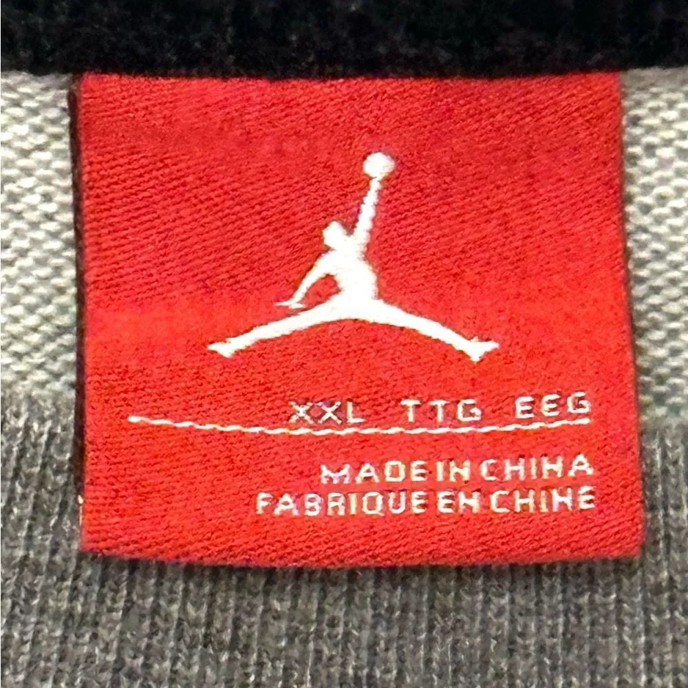 Vintage Jordan Be Legendary Max Orange & Gray Grey Mens Crewneck Sweatshirt XXL